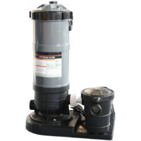 Groupe de filtration plati clair à cartouche - 11.4 m³/h + raccords