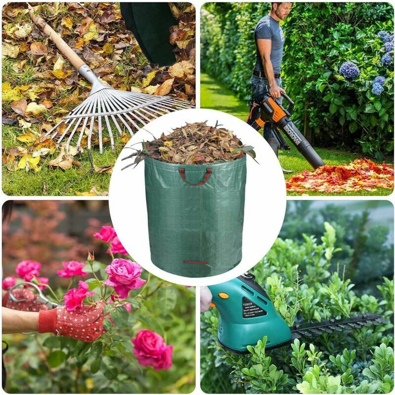 Poubelle de jardin grande capacité, sac à déchets de jardin léger pliable,  sac de jardinage pop-up réutilisable, utile - AliExpress