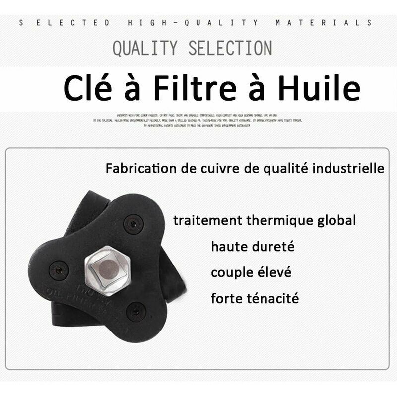 Clé filtre carburant PSA (PEUGEOT/CITROEN)-RENAULT diamètre 108 mm Carre  3/8