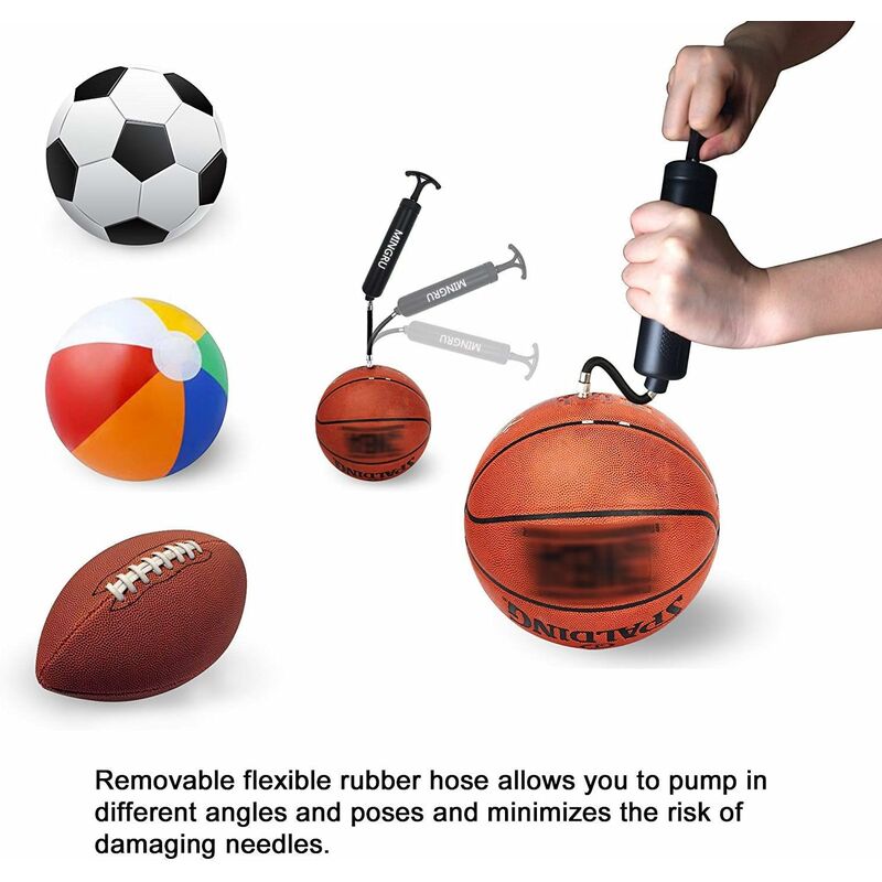 Pompe à billes électrique Pompe à air intelligente Gonflage rapide portable  de la balle avec manomètre précis et écran LCD numérique pour le volley-ball  de football