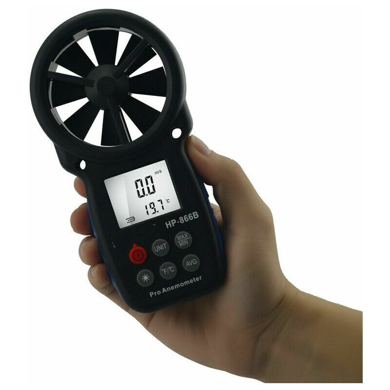 Anémomètre DT-8880 RS PRO, pour la mesure de la vitesse d'air