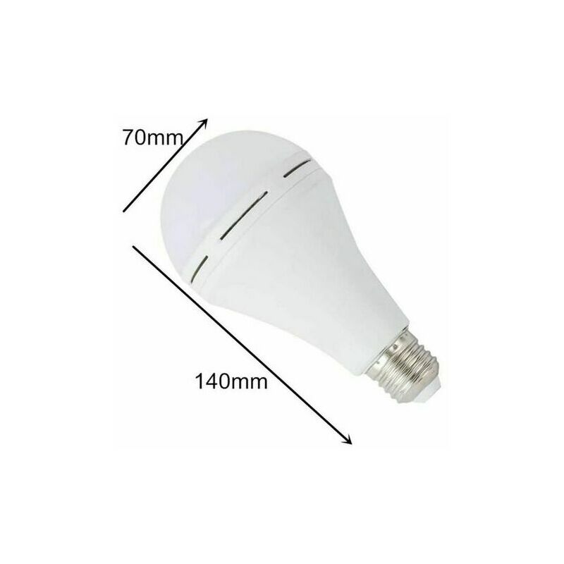 Ampoule lampe de secours LED intelligente 20W, LED E27 Rechargeable pour  lumières de maison et extérieur