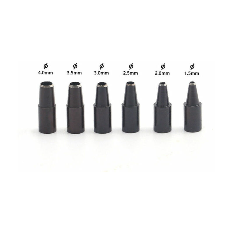 Perforatrice à vis pour cuir automobile, 6 pointes, tailles 1,5 à 4 mm,  perforatrice remplaçable pour couture, cuir et papier