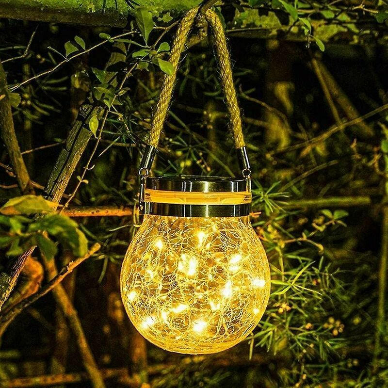 BESTA - Lanterne Solaire Extérieure Suspendre avec Crochet, Vintage LED Lampe  Solaire Jardin, Cage en Acier, Étanche IP65, Sans fil Rechargeable pour  Garden Patio Courtyard Extérieur (Inclus Ampoule) - Eclairage solaire 