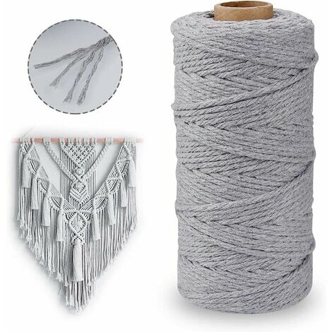 Corde Épaisse 30 Mm Terrasse Blanche Coton Doux Macramé Jardin