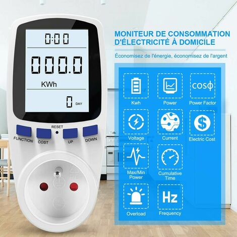 WATTMÈTRE, CALCULATEUR D'ÉNERGIE AVEC ÉCRAN LCD OR- - Autres appareils  de mesure - Delta