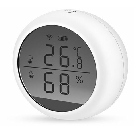 Acheter Tuya WiFi capteur de température et d'humidité avec écran LCD Smart  Life moniteur à distance thermomètre intérieur hygromètre Via Google Alexa