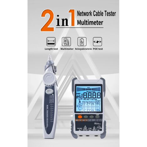 mesures électronique, MULTIMÈTRE 3 EN 1 - TESTEUR DE CÂBLE / DE LIGNE