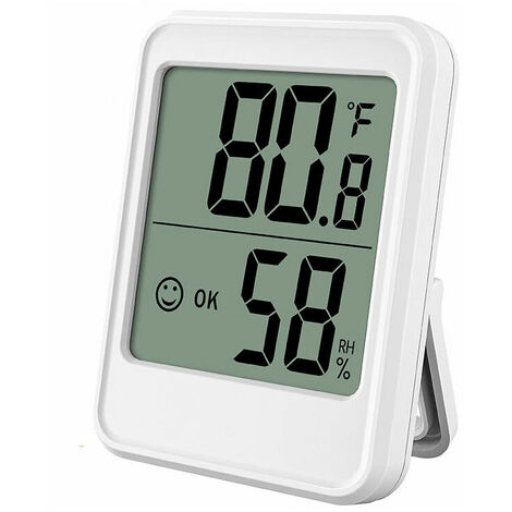 Thermomètre Intérieur Numérique Utilisation de L'hygromètre Température  Température Humidité Moniteur de Moniteur Avec Grand Écran LCD