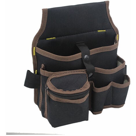 Poche à outils à 9 poches avec ceinture Théard - Cuir tanné et huilé - 2  anneaux pour marteaux