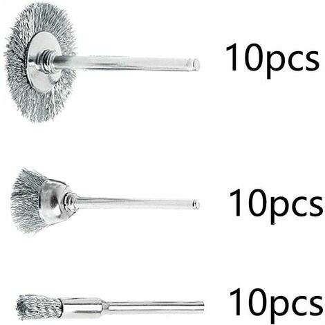 72 PIÈCES BROSSE Metallique Pour Perceuse,Kit d'accessoires de