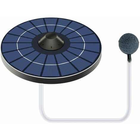 Aérateur de bassin solaire pompe à oxygène avec tuyau d'air et pierre à  bulles aérateur