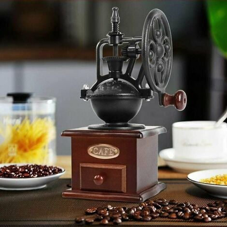 Moulin à café manuel de manivelle de fonte de moulin à café manuel avec les  paramètres