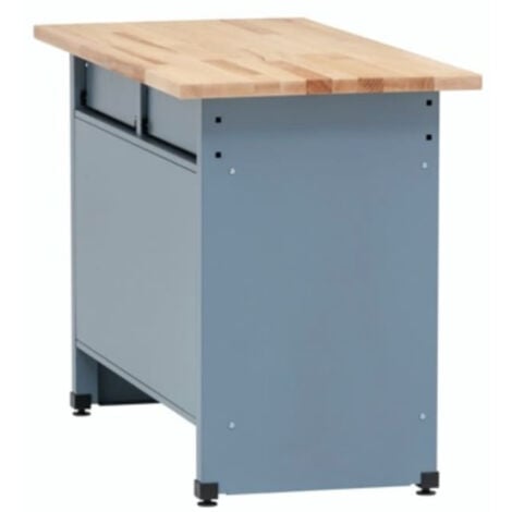 Küpper Werkbank 12047, 120 cm breit, 1 TÃ¼r, 5 Schubladen, ultramarinblau