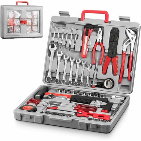 Mini trousse à outils, Boîte à outils rose, petit kit pour la maison