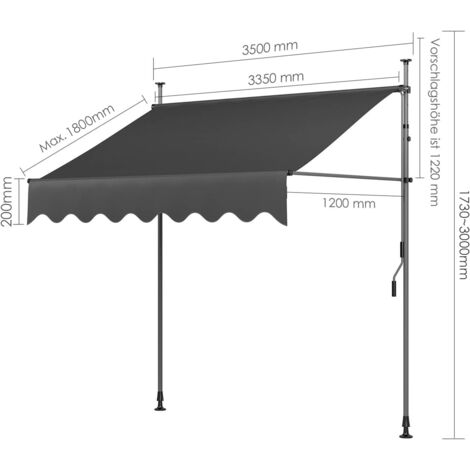 Brise-vue Pour Balcon 80 X 400 Cm – Sans Perçage, Serre-câbles, Protection Soleil/vent/vue, Blanc, Polyester HDPE