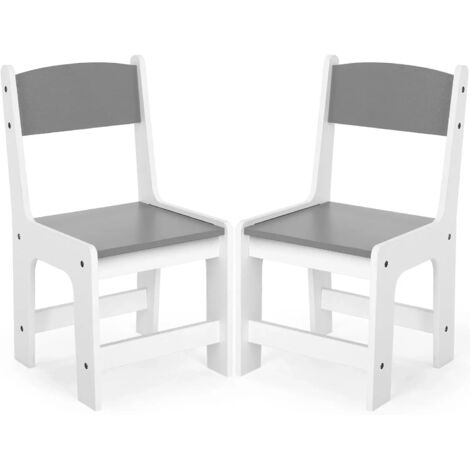 Lot de 2 chaises de bureau pour enfant,Jusqu'à 80 kg,Pour chambre d'enfant, jardin d'enfants (1/5)