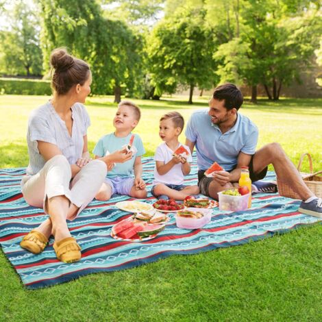 AMOUNE Couverture de Pique-Nique imperméable Pliable pour Barbecue en Plein air, randonnée, Parc AMOUNE Couverture de Pique-Nique imperméable Pliable pour Barbecue en Plein air, randonnée, Parc