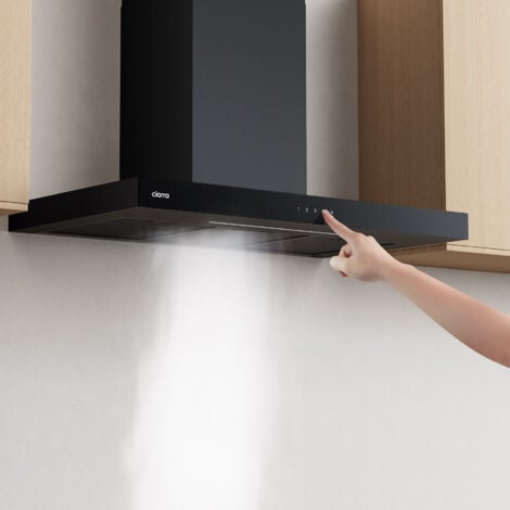 Hotte Aspirante Tactile et Wi-Fi Connecté 650m3/h 4 Vitesses Booster 59dB Ciarra CD9102B
