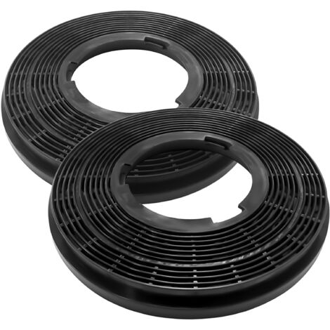 Ciarra – Filtre à charbon actif CP913A – Lot de 2 filtres pour hotte aspirante – Absorption graisses et odeurs – Installation rapide - 913ASS52