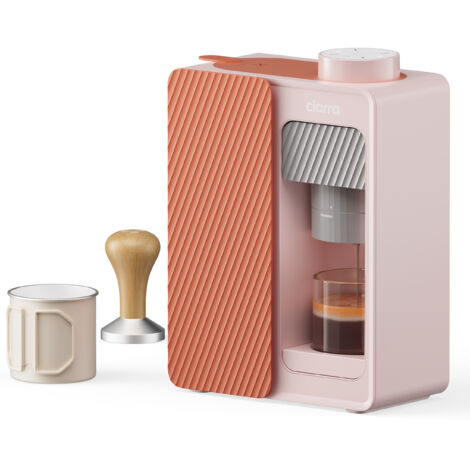 Ciarra – Cafetière expresso portable 15 bars – Double alimentation secteur/batterie – Réservoir 180 ml – Compacte et nomade – CBPCM551P