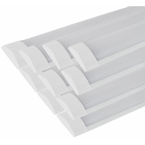 Réglette LED 120cm 48W - Pack de 10 / Blanc Neutre - SILUMEN