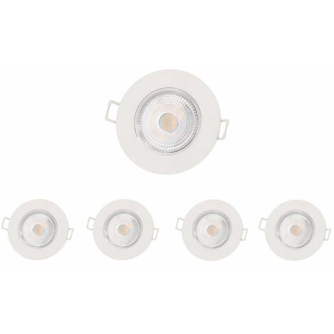 Spot LED Encastrable 5W IP65 Ø72mm Blanc - Unité / Blanc Froid  - SILUMEN