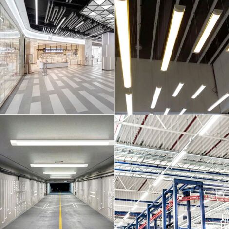 Réglette LED 120cm 30W IP40 - Pack de 10 / Blanc Froid  - SILUMEN