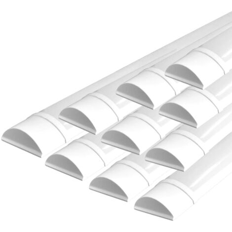 Réglette LED 120cm 30W IP40 - Pack de 10 / Blanc Chaud  - SILUMEN