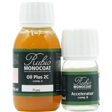 Oil Plus 2C - Huile Monocouche - 130 mL - Pure - Effet bois mouillé mat