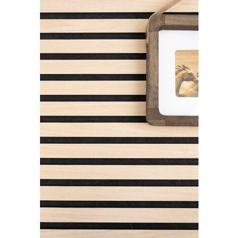 Panneau acoustique pour bureau et chambre à coucher Panneau tasseau bois en chêne pour mur acoustique et décoratif