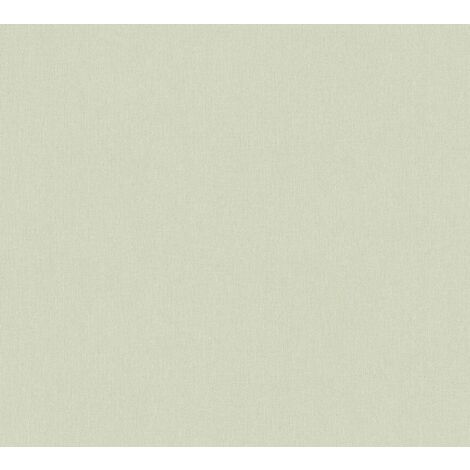 Papier peint pastel uni intissé Tapisserie verte effet textile pour couloir Papiers peints verts lavable idéal pour salon (1/4)