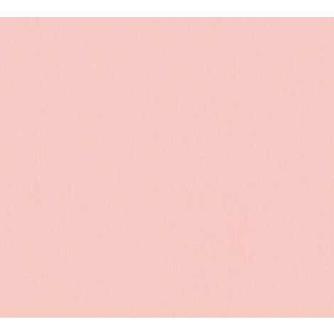 Papier peint rose effet textile Tapisserie murale rose clair lavable Papiers peints couleur pastel idéal pour chambre enfant (1/4)