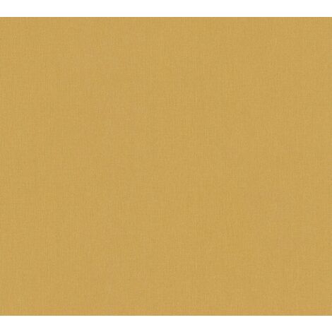 Papier peint jaune lavable idéal pour chambre adulte Tapisserie murale jaune unie intissée Papiers peints jaune effet textile (1/4)