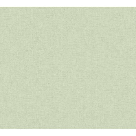 Papier peint salon moderne vert Tapisserie verte idéale pour chambre adulte et bureau Papier peint uni intissé lavable (1/5)