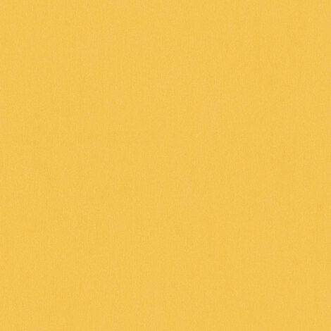 Papier peint jaune intissé idéal chambre fille Tapisserie chambre garçon jaune intissée Papier peint uni lavable idéal chambre enfant (1/6)