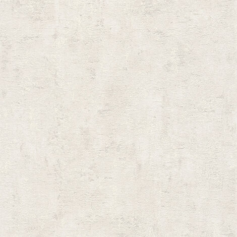 Papier peint aspect crépi parfait pour bureau Tapisserie moderne grise claire unie pour cuisine Papier peint intissé gris clair chambre (1/4)
