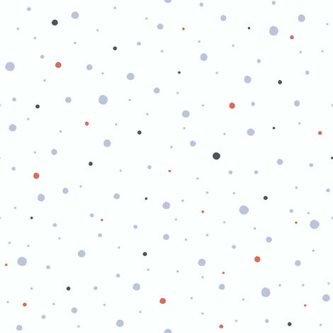 Papier peint à pois pour chambre de bébé Papier peint enfant neutre gris et rouge à pois Papier peint ludique (1/4)