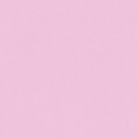 Papier peint chambre bébé rose Tapisserie unie rose idéale chambre fille Papier peint lavble chambre enfant uni intissé (1/4)