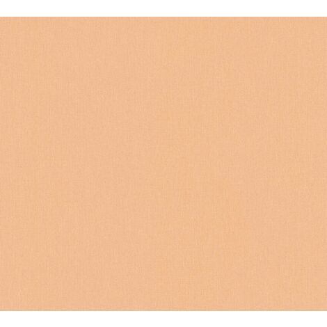 Papier peint intissé orange pour salon tendance Tapisserie moderne terre cuite unie Papier peint unicolore idéal chambre (1/4)