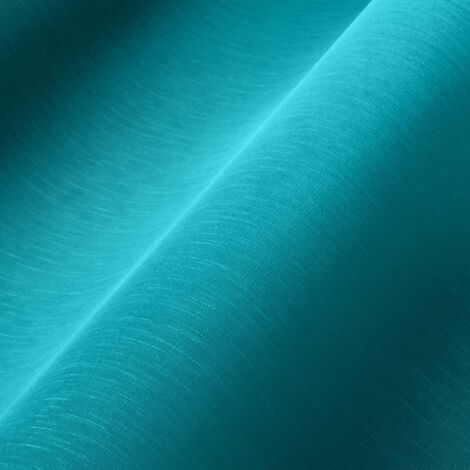Papier peint intissé bleu lagon Tapisserie effet textile gaufrage Papier peint minimaliste rayures verticales idéal chambre (1/3)