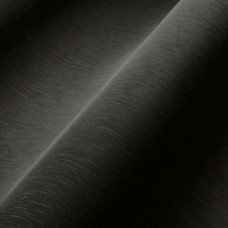 Papier peint intissé noir Tapisserie effet textile gaufrage Papier peint minimaliste rayures verticales idéal pour couloir (1/3)