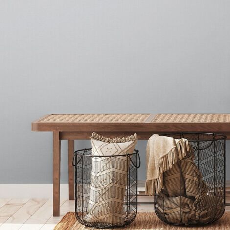 Papier peint intissé gris élégant Tapisserie lisse monochrome idéale pour couloir et bureau Papier peint uni gris froid pour salon