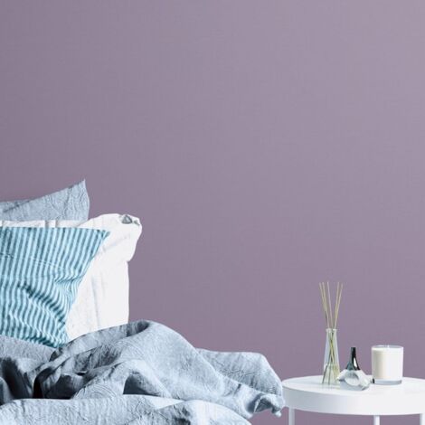 Papier peint intissé violet tendance Tapisserie textile élégante pour salon Papier peint uni violet mauve idéal chambre