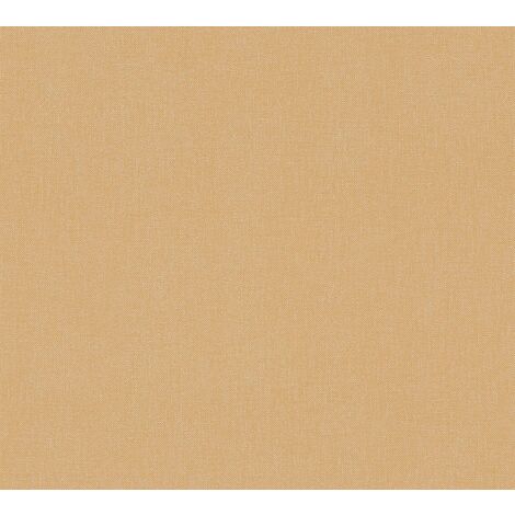 Papier peint uni beige orangé Tapisserie texturée beige sable pour couloir Papier peint intissé idéal pour chambre et salon (1/4)