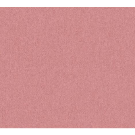 Papier peint intissé uni rose Tapisserie structurée effet métallique Papier peint moderne lavable idéal pour chambre (1/4)