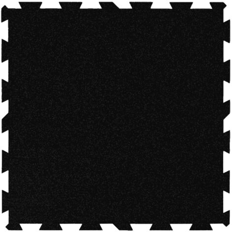 Dalle de sol PVC emboîtable noire 100x100 cm – Épaisseur 8 mm – Surface antidérapante – Installation rapide sans colle – Bricoflor