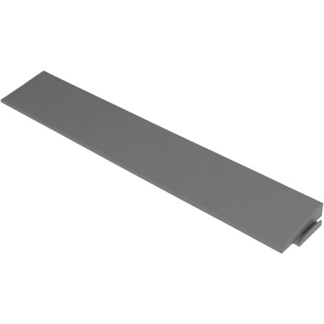 Rampe Clipsable pour Dalle Plastique Gris Anthracite 12mm - Dimensions 30x5,5 cm - Usage Intensif Extérieur (1/2)