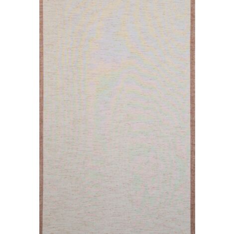 Panneau japonais coulissant uni marron, 60x245cm, coulissant, semi-transparent, tamisant, polyester (1/3)