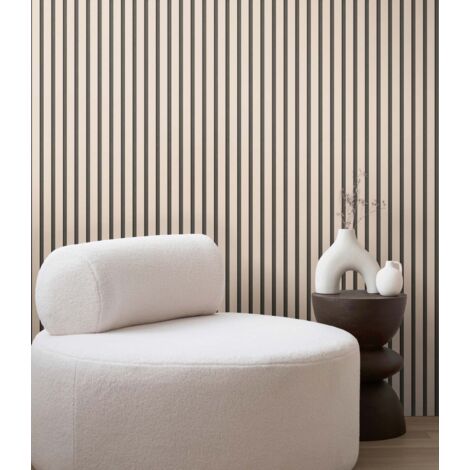 Papier peint tasseau de bois, gris, salon, chambre à coucher, 786283 (1/4)